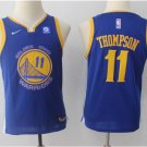Youth Golden State Warriors #11 Klay Thompson Basketball Jersey Blue