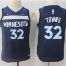 Youth Minnesota Timberwolves #32 Karl-Anthony Towns Basketball Jersey Blue