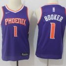 Youth Phoenix Suns #1 Devin Booker Purple Basketball Stitched Jersey