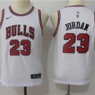 Youth Chicago Bulls #23 Michael Jordan White Basketball Jersey Stitched
