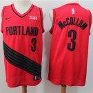 Men's Portland Trail Blazers #3 C.J. McCollum Basketball Jersey Red
