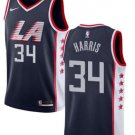Men's LA Clippers #34 Devin Harris Basketball City Edition Jersey Navy