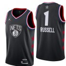 Men's Nets #1 D'Angelo Russell 2019 All Star Game Basketball Jersey Black