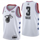 Men's Miami Heat #3 Dwyane Wade 2019 All Star Game Basketball Jersey White