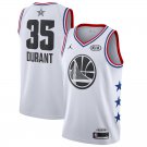 Men's Warriors #35 Kevin Durant 2019 All Star Game Basketball Jersey White