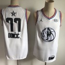 Men's Mavericks #77 Luka Doncic 2019 All Star Game Basketball Jersey White