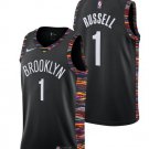 Men's Brooklyn Nets 1 D'Angelo Russell Basketball Jersey Black City Edition