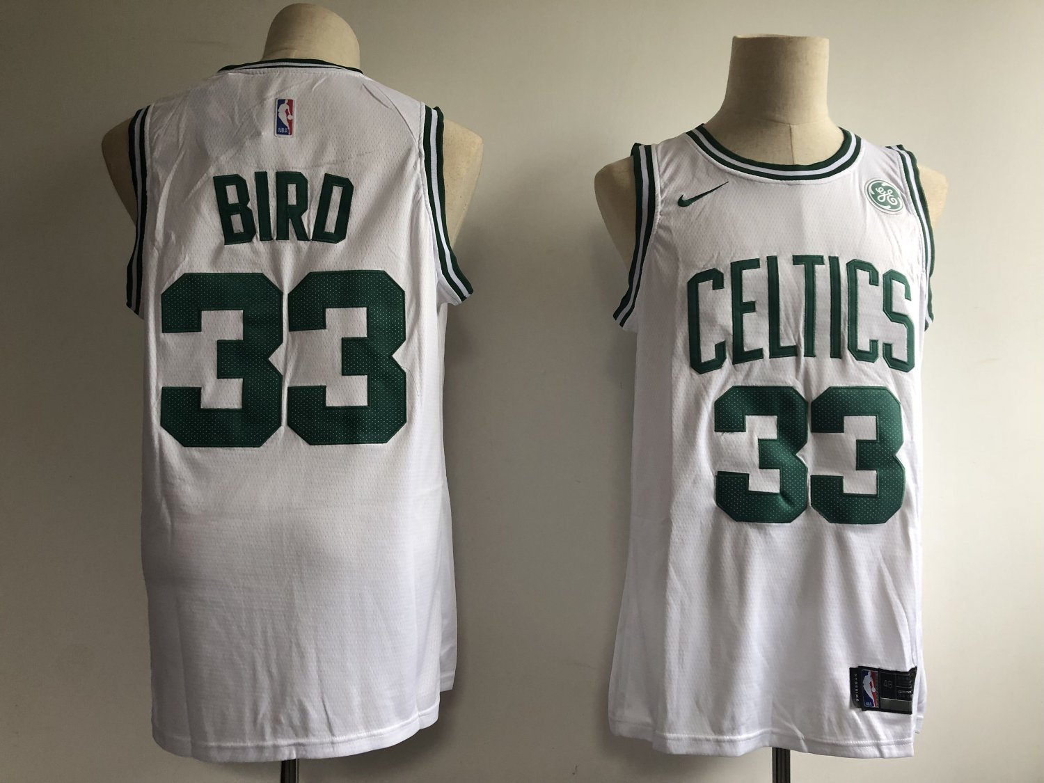 Men's Boston Celtics #33 Larry Bird Basketball Jersey White