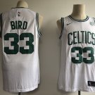 Men's Boston Celtics #33 Larry Bird Basketball Jersey White