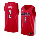Men's Washington Wizards #2 John Wall Earned Edition Basketball Jersey Red