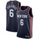 Men's New York Knicks #6 Kristaps Porzingis City Edition Jersey Navy