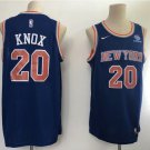 Men's New York Knicks 20# Kevin Knox Blue Swingman Basketball Jersey