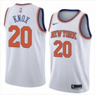 Men's New York Knicks 20# Kevin Knox White Swingman Basketball Jersey