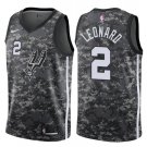 Men's San Antonio Spurs #2 Kawhi Leonard Camouflage Eity Edition Jersey