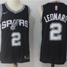 Men's San Antonio Spurs #2 Kawhi Leonard Black Basketball Swingmen Jersey