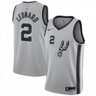 Men's San Antonio Spurs #2 Kawhi Leonard Gray Basketball Swingmen Jersey