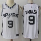 Men's San Antonio Spurs #9 Tony Parker White Basketball Swingmen Jersey