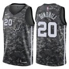Men's San Antonio Spurs #20 Manu Ginobili Camouflage City Edition Jersey