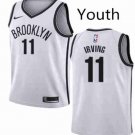 Youth Brooklyn Nets #11 Kyrie Irving Basketball Stitched Jersey White