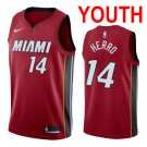 Youth Miami Heat #14 Tyler Herro Basketball Swingman Stitched Jersey Red