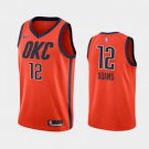 Men's Oklahoma Thunder #12 Steven Adams Earned Edition Jersey Orange