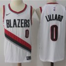 Men's Portland Trail Blazers #0 Damian Lillard White Basketball Jersey