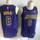 Men's Los Angeles Lakers #8 Kobe Bryant Basketball Swingmen Jersey Purple
