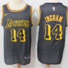 Men's Los Angeles Lakers #14 Brandon Ingram Black Basketball Jersey
