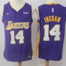 Men's Los Angeles Lakers #14 Brandon Ingram Purple Basketball Jersey