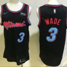 Men's Miami Heat #3 Dwyane Wade Swingman Basketball Jersey Black