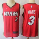 Men's Miami Heat #3 Dwyane Wade Swingman Red Basketball Jersey