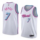 Men's Miami Heat #7 Goran Dragic Swingman Basketball Jersey White