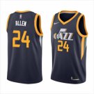 Men's Utah Jazz #24 Grayson Allen Swingman Basketball Jersey Navy