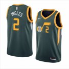 Men's Utah Jazz #2 Joe Ingles Basketball Jersey Green Earned Edition