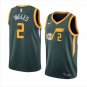 Men's Utah Jazz #2 Joe Ingles Basketball Jersey Green Earned Edition