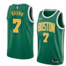 Men's Boston Celtics #7 Jaylen Brown Basketball Jersey Green Earned Edition
