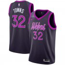 Men's Timberwolves #32 Karl-Anthony Towns 2019 City Edition Jersey Purple