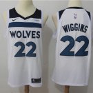 Men's Minnesota Timberwolves #22 Andrew Wiggins Basketball Jersey White