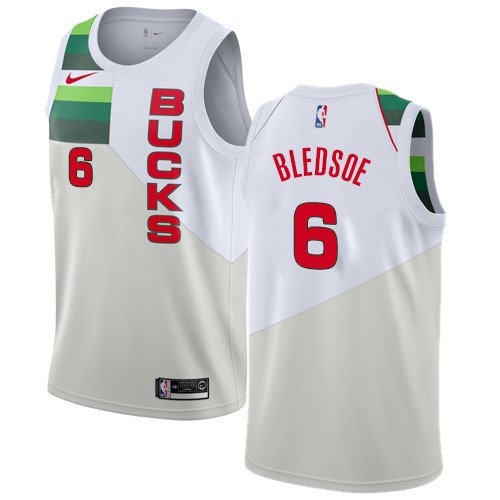 Men's Milwaukee Bucks #6 Eric Bledsoe Basketball Earned Edition Jersey 2019