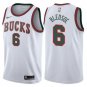 Men's Milwaukee Bucks #6 Eric Bledsoe Basketball Throwback Jersey White