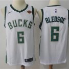 Men's Milwaukee Bucks #6 Eric Bledsoe Basketball Swingman Jersey White