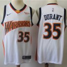 Men's Golden State Warriors 35 Kevin Durant Basketball Swingman Jersey White
