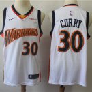 Men's Golden State Warriors #30 Stephen Curry Basketball White Jersey