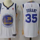 Men's Golden State Warriors 35 Kevin Durant Swingman Basketball Jersey White