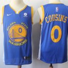 Men's Golden State Warriors 0# DeMarcus Cousins Basketball Jersey Blue