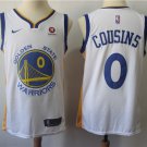 Men's Golden State Warriors 0# DeMarcus Cousins Basketball Jersey White