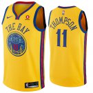 Men's Golden State Warriors #11 Klay Thompson Yellow City Edition Jersey