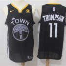 Men's Golden State Warriors #11 Klay Thompson Basketball Jersey Black