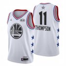 Men's Warriors #11 Klay Thompson 2019 All Star Game Basketball Jersey White