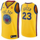 Men's Golden State Warriors #23 Draymond Green City Edition Jersey Yellow